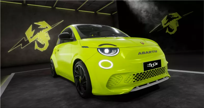 Abarth 500e electric sports car