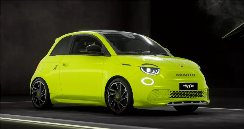 Abarth 500e electric sports car