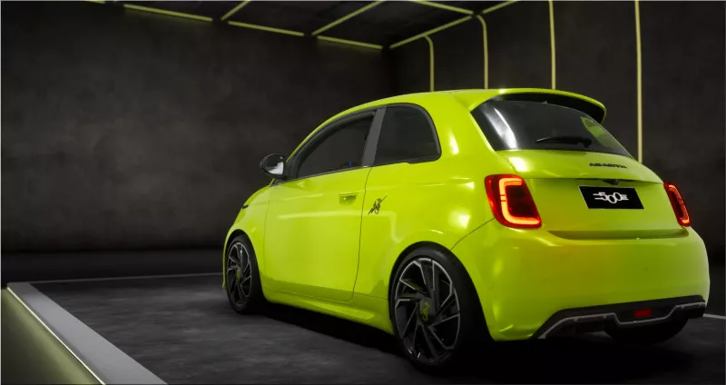 Abarth 500e electric sports car