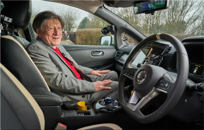 Self-driving Nissan Leaf