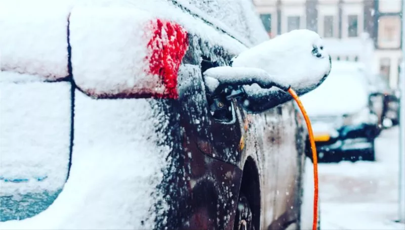 Electric Car in Cold Weather