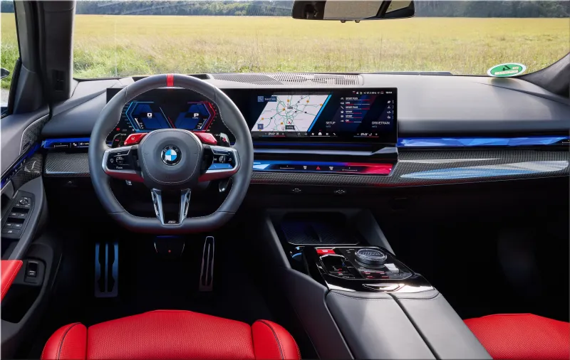 2025 BMW M5 Touring Dragon Fire Red