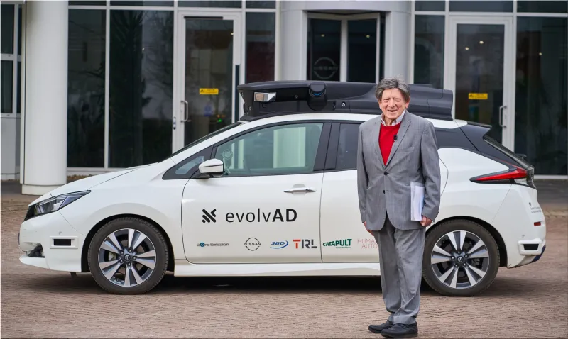 Self-driving Nissan Leaf
