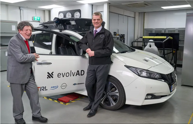 Self-driving Nissan Leaf