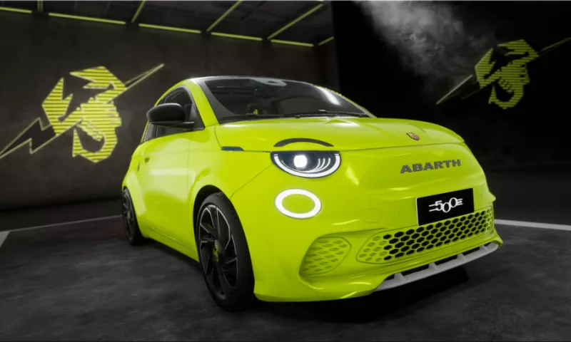 Abarth 500e electric sports car