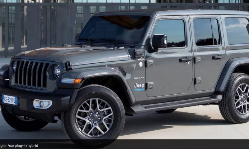 The new Jeep Wrangler 4xe plug-in hybrid with 380 hp