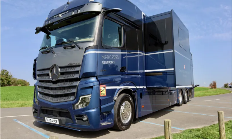 The Mercedes-Benz Actros: Luxury Horse Transport