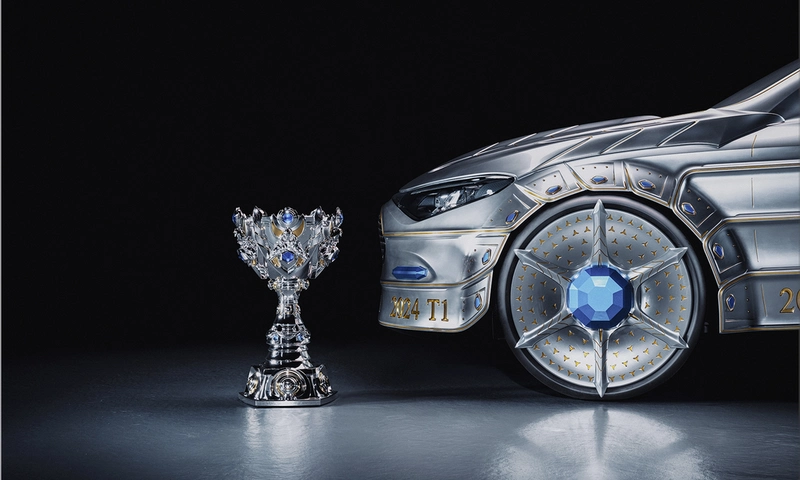League of Legends Worlds 2025: Mercedes-Benz CLA Art Piece Reveal