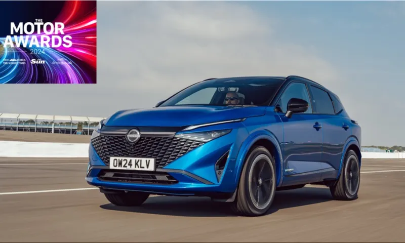 Nissan Qashqai E-Power Wins Best Powertrain at 2024 News UK Motor Awards