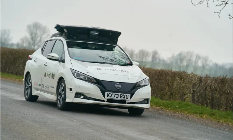 Self-driving Nissan Leaf