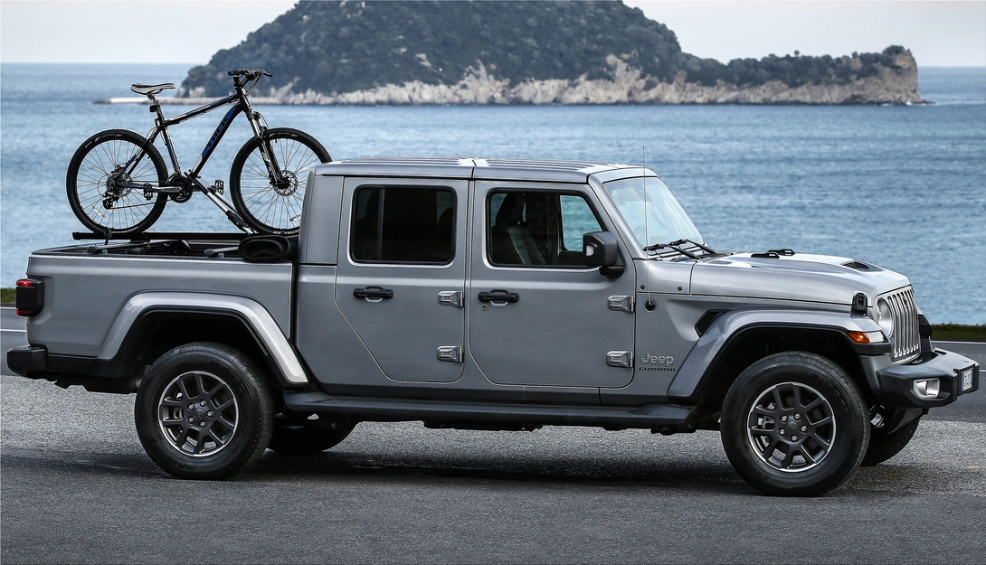 Jeep Gladiator pickup at the Milan Motorcycle Show