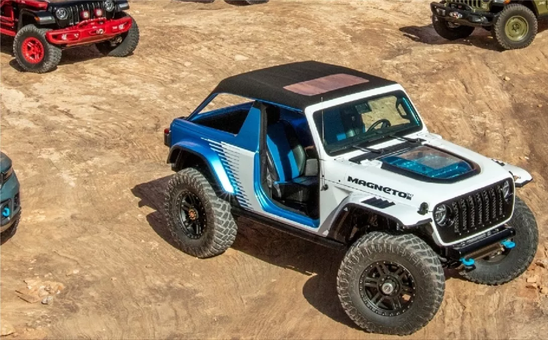 The Jeep Magneto 2.0 is an off-road electric car