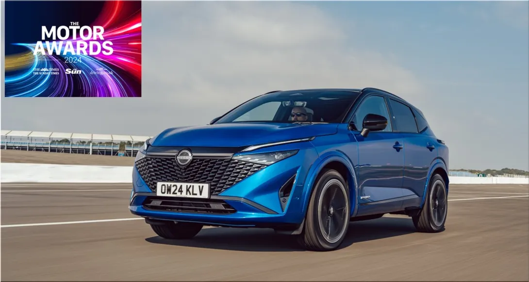 Nissan Qashqai E-Power Wins Best Powertrain at 2024 News UK Motor Awards